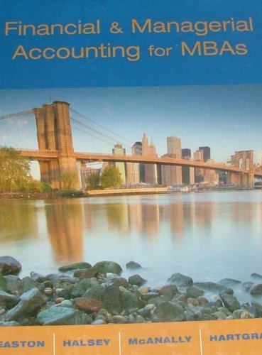 Beispielbild fr Financial and Managerial Accounting for MBAs by Easton (2008-05-03) zum Verkauf von Irish Booksellers