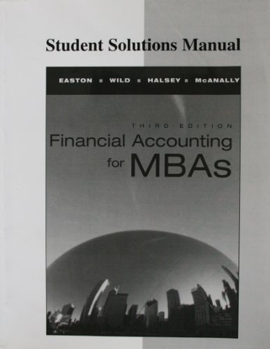 Stock image for Student Solutions Manual for Financial Accounting for Mbas for sale by HPB-Red