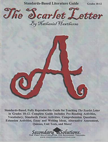 Stock image for Scarlet Letter Teaching Guide - Literature unit of lessons for teaching the novel The Scarlet Letter in Grades 9-12 for sale by SecondSale