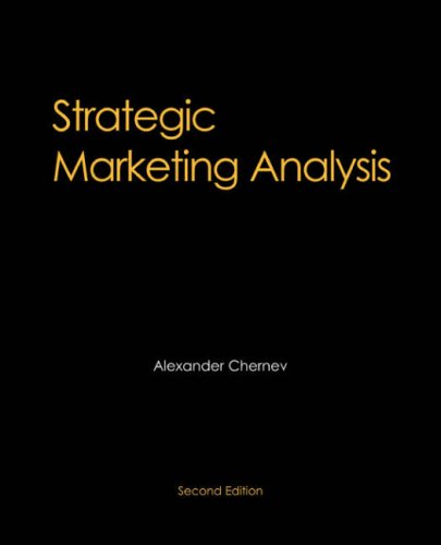 Beispielbild fr Strategic Marketing Analysis, 2nd Edition zum Verkauf von HPB-Red