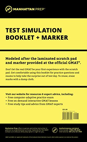 9780979017582: Manhattan GMAT Test Simulation (Manhattan Prep GMAT Strategy Guides)