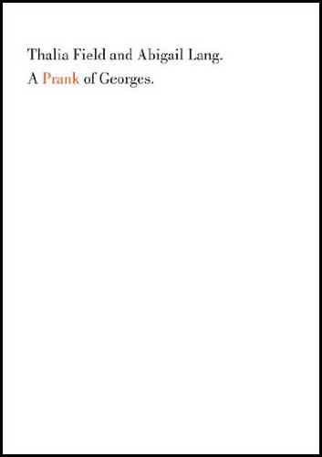 Stock image for A Prank of Georges for sale by Open Books West Loop