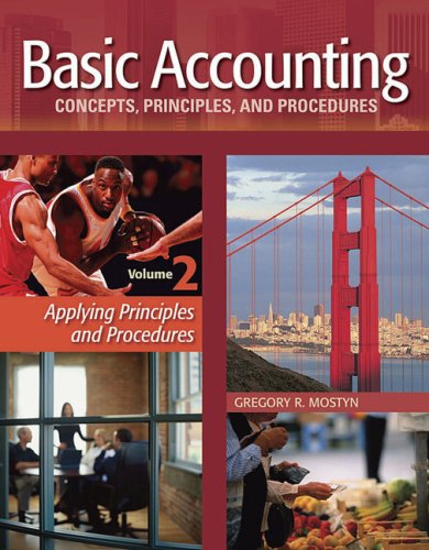 Imagen de archivo de Basic Accounting Concepts, Principles and Procedures, Vol. 2 a la venta por HPB-Red