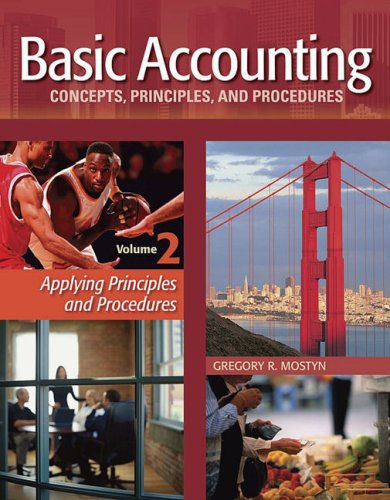Stock image for Basic Accounting Concepts, Principles and Procedures, Vol. 2 for sale by HPB-Red
