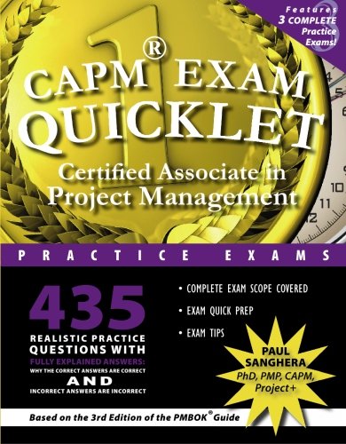Stock image for CAPM Exam Quicklet: Certified Associate in Project Management Practice Exams (The Quicklet Book Series) for sale by HPB-Diamond