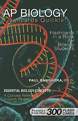 Stock image for AP Biology Flashcard Quicklet: Flashcards in a Book for Biology Students for sale by ThriftBooks-Dallas