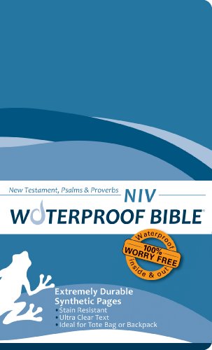 Imagen de archivo de Waterproof New Testament with Psalms and Proverbs-NIV-Blue Wave a la venta por ThriftBooks-Atlanta