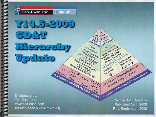 9780979278150: Y14.5-2009 GD&T Hierarchy Update (The Hierarchy of Geometric Dimensioning and Tolerancing Series)