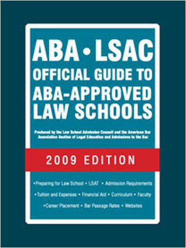 Stock image for Aba-Lsac Official Guide to Aba-Approved Law Schools 2009 for sale by Better World Books