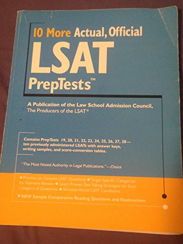 9780979305030: 10 More, Actual Official LSAT PrepTests: (PrepTests 19–28) (Lsat Series)