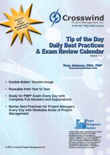 PMP Exam Success Series: Tip of the Day Daily Best Practices & Exam Review Calendar (9780979365799) by Tony Johnson; MBA; PMP; PgMP