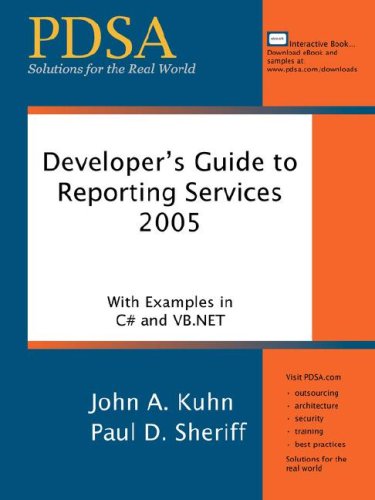 Stock image for Developer`s Guide to Reporting Services for sale by Buchpark