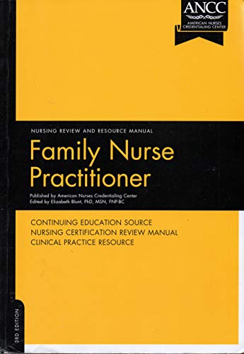 Stock image for Family Nurse Practitioner: Nursing Review And Resource Manual for sale by Front Cover Books