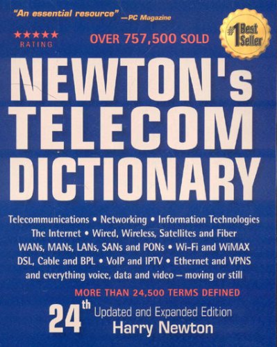 Beispielbild fr Newton's Telecom Dictionary zum Verkauf von Better World Books