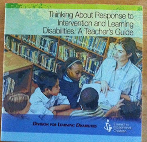 Imagen de archivo de Thinking About Response to Intervention and Learning Disabilities: A Teacher's Guide a la venta por Wonder Book