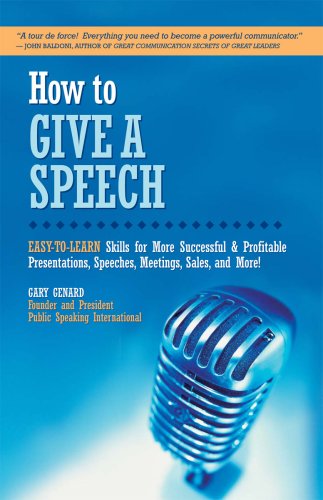 Imagen de archivo de How to Give a Speech a la venta por More Than Words