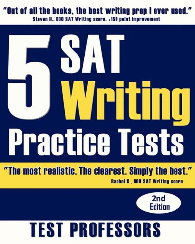 9780979678677: 5 SAT Writing Practice Tests