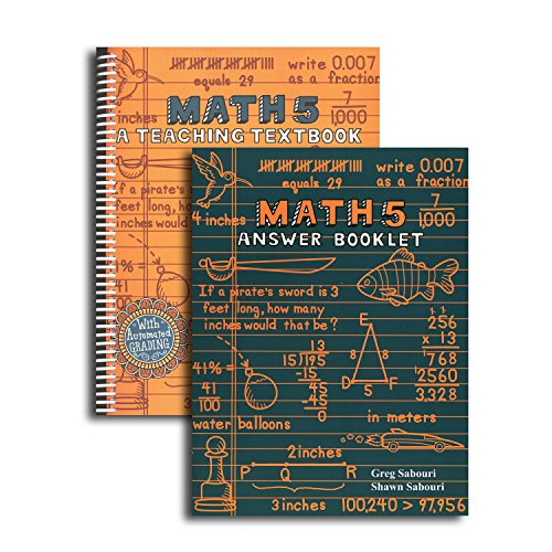 Stock image for ONLY THE ANSWER BOOKLET' Teaching Textbook: Math 5 Answer Booklet: by Greg Sabouri (2007-05-03) for sale by Pella Books