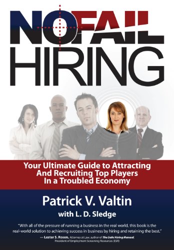 Beispielbild fr No Fail Hiring : Your Ultimate Guide to Attracting and Recruiting Top Players in a Troubled Economy zum Verkauf von Better World Books