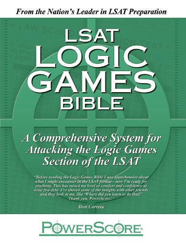 Stock image for The PowerScore LSAT Logic Games Bible for sale by Jenson Books Inc