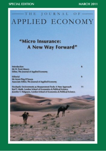 Stock image for The Journal of Applied Economy: Special Issue on Micro Insurance for sale by Revaluation Books