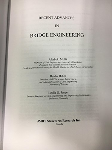 Stock image for Recent Advances in Bridge Engineering for sale by Light Bookstall