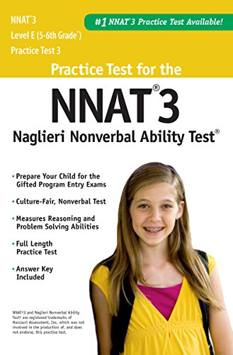 Beispielbild fr NNAT3® Practice Test Level E (5th and 6th Grade) Naglieri Nonverbal Ability Test ® zum Verkauf von HPB-Red