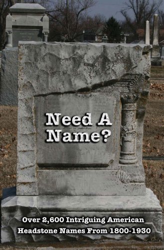 Stock image for Need A Name? : Over 2600 Intriguing American Headstone Names From 1800-1930 for sale by Better World Books