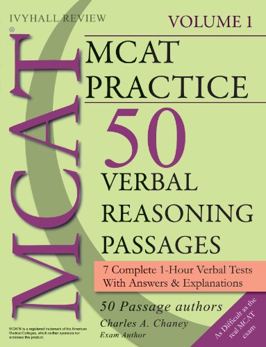 9780981672113: MCAT Practice Verbal Reasoning Passages: Full-Length Verbal Tests