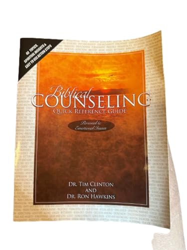 Imagen de archivo de Biblical Counseling Quick Reference Guide Personal and Emotional Issues a la venta por True Oak Books