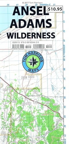 9780981834429: Ansel Adams Wilderness Trail Map (Tom Harrison Maps)