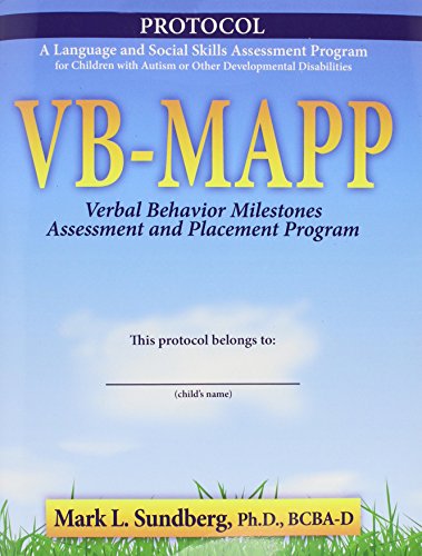 Imagen de archivo de VB-MAPP: Verbal Behavior Milestones Assessment and Placement Program, Protocol a la venta por BooksRun