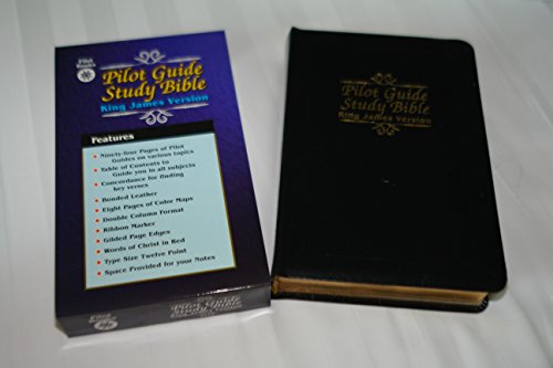 9780981869667: Pilot Guide Study Bible / King James Version KJV / Large Print, Black Bonded Leather / High Quality Print / Words of Christ in RED