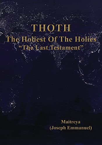 Beispielbild fr The Holiest Of The Holies (THOTH), The Last Testament zum Verkauf von Front Cover Books