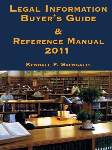 9780981999500: Legal Information Buyer's Guide & Reference Manual 2011