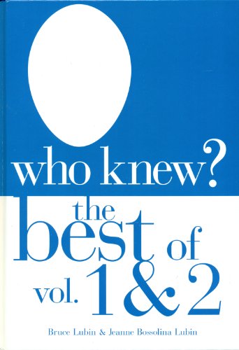 Beispielbild fr Who Knew? The Best of Vol. 1 & 2 zum Verkauf von Wonder Book