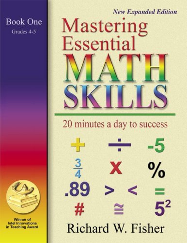 Stock image for Mastering Essential Math Skills Book One Grades 4-5.INCLUDING AMERICA'S MATH TEACHER DVD WITH OVER 6 HOURS OF LESSONS! for sale by SecondSale