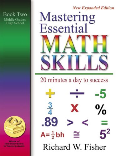 Stock image for Mastering Essential Math Skills Book Two Middle Grades/High School.INCLUDING AMERICA'S MATH TEACHER DVD WITH OVER 7 HOURS OF LESSONS! for sale by Read&Dream