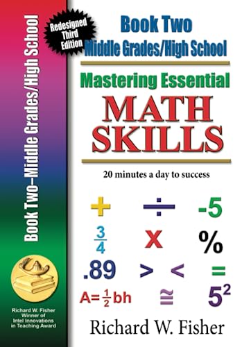 Stock image for Mastering Essential Math Skills, Book 2, Middle Grades/High School: Re-designed Library Version for sale by Devils in the Detail Ltd