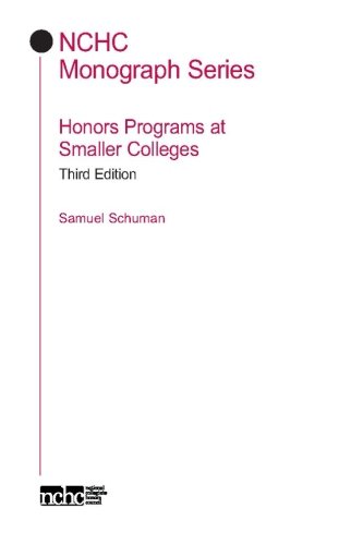 Imagen de archivo de Honors Programs at Smaller Colleges (NCHC Monograph Series) a la venta por Revaluation Books