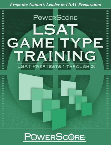 Beispielbild fr PowerScore LSAT Game Type Training : LSAT PrepTests 1 Through 20 zum Verkauf von Better World Books