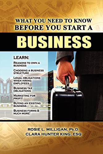 9780982670408: What You Need to Know Before You Start a Business