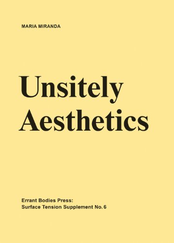 Stock image for Surface Tension Supplement No. 6: Unsitely Aesthetics: Uncertain Practices in Contemporary Art for sale by medimops