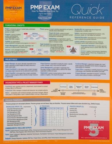 Stock image for The PMP Exam: Quick Reference Guide, Fifth Edition (Test Prep series) for sale by SecondSale