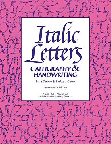 Immagine stock per Italic Letters: Handwriting & Calligraphy: Calligraphy & Handwriting