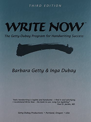 Imagen de archivo de Write Now The Getty-Dubay Program for Handwriting Success a la venta por HPB-Emerald