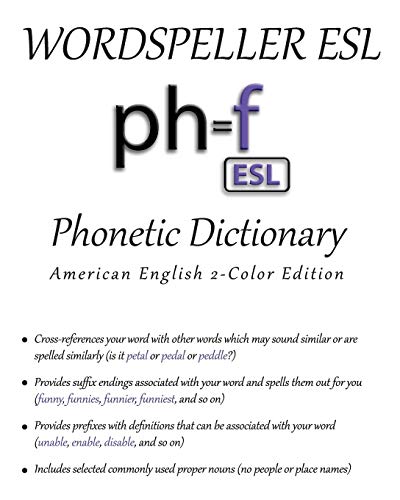 Beispielbild fr Wordspeller ESL Phonetic Dictionary: American English 2-Color Edition zum Verkauf von Chiron Media