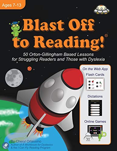 Imagen de archivo de Blast Off to Reading!: 50 Orton-Gillingham Based Lessons for Struggling Readers and Those with Dyslexia a la venta por HPB-Red