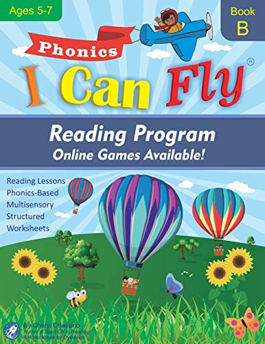 Stock image for I Can Fly Reading Program - Book B, Online Games Available!: Orton-Gillingham Based Reading Lessons for Young Students Who Struggle with Reading and May Have Dyslexia (Reading Program Ages 5-7) for sale by GF Books, Inc.