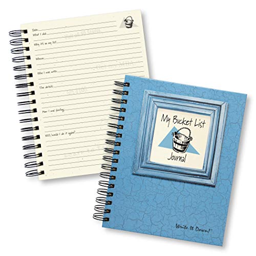 9780983241416: Write it Down series by Journals Unlimited, Guided Journal, My Bucket List Journal, Full-size 7.5"x 9", Blue Hard Cover, Made in USA